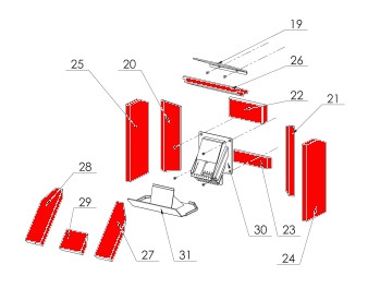 Fireplace Gravio Feuerraumauskleidung